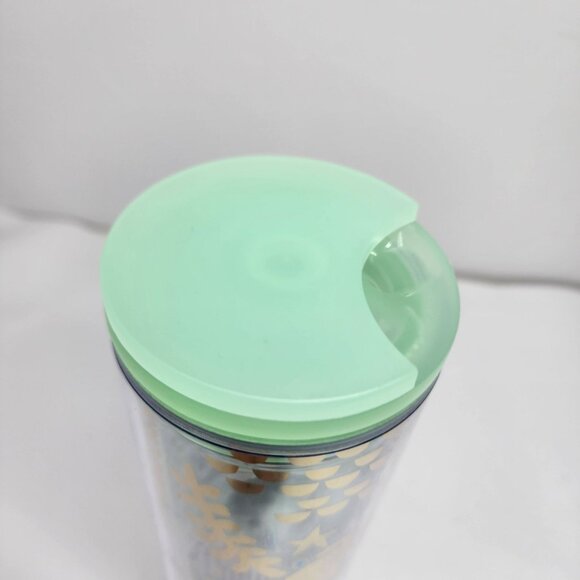 Starbucks Mermaid Scale Clear Acrylic Cold Cup Grande Tumbler 16 Fl Oz NEW - Picture 6 of 8